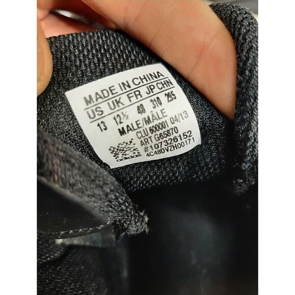 Adidas Isolation Basketball High Top Shoe Black White Mens 13 - Picture 3 of 6